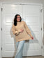 Knitted Mock Neck Sweater