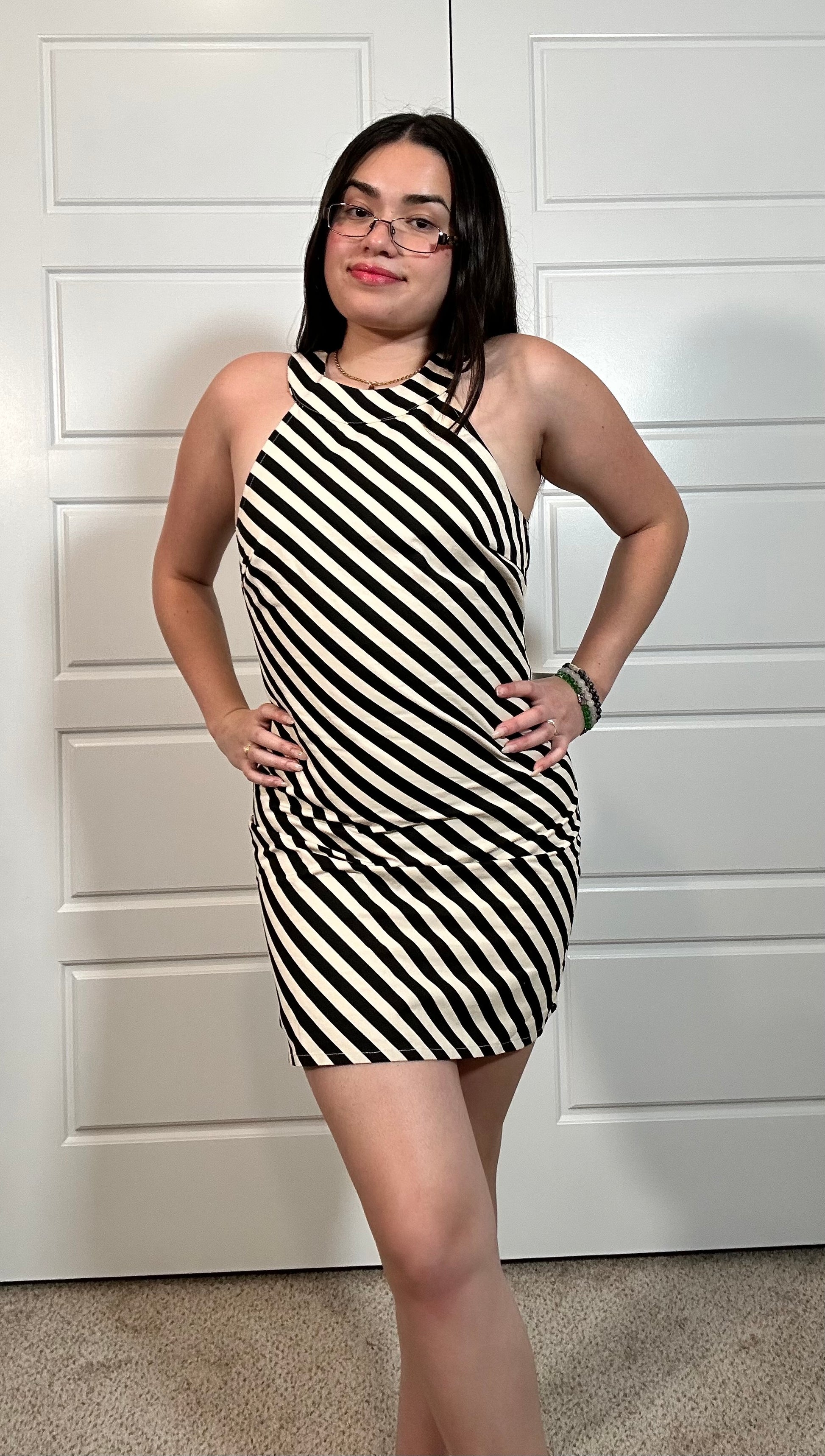 Striped Mini Dress Madison LilyApparel Striped Mini Dress Madison LilyApparel